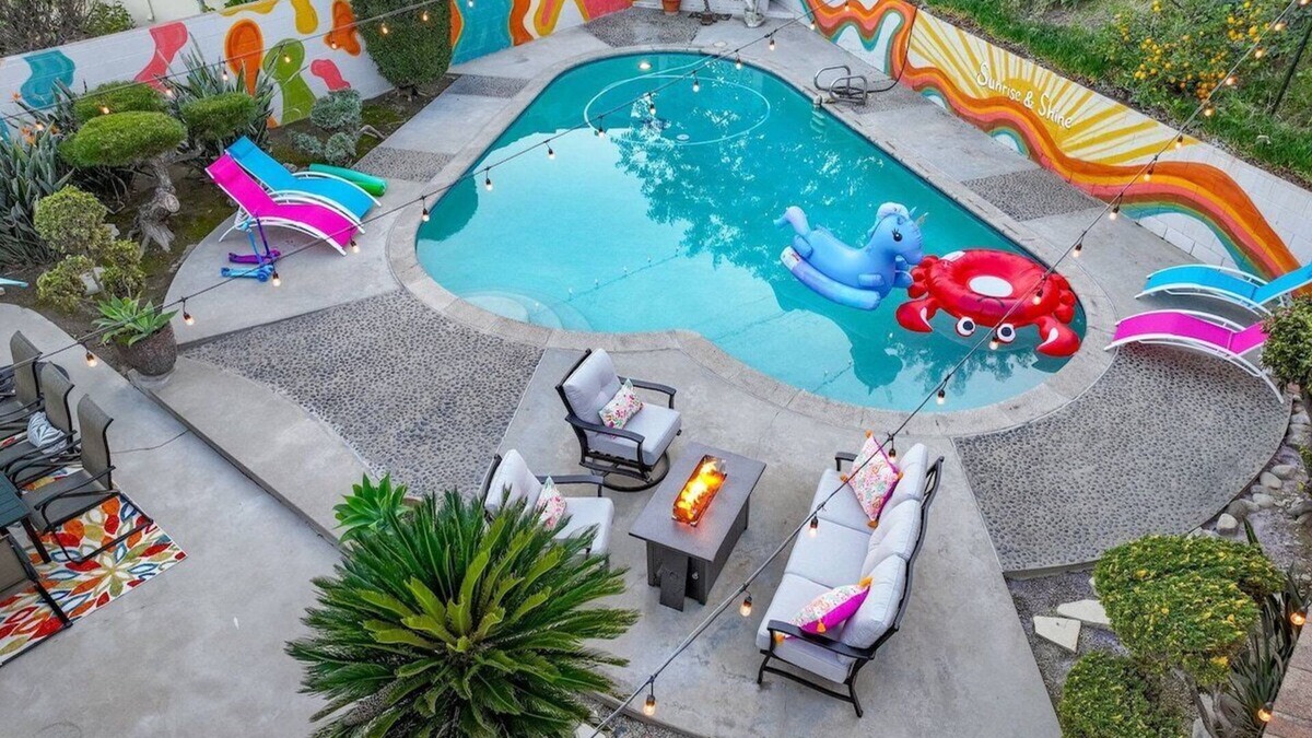 Monterey Park House | Stylish Sunrise Pool Home 4BD 3BA 10 Min to DTLA