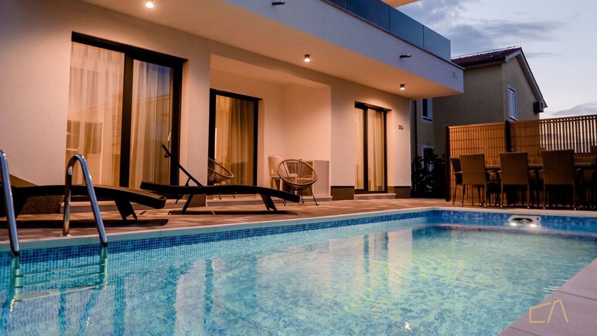 Zidarici Villa | Stylish Villa Metra Maris1 with a sea view and a pool on Krk