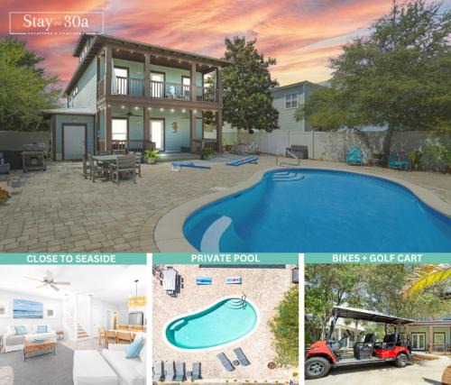 Village of Sugar Beach House | Sugar Hill Hang by Stay on 30A- Pool, Bikes, Golf Cart