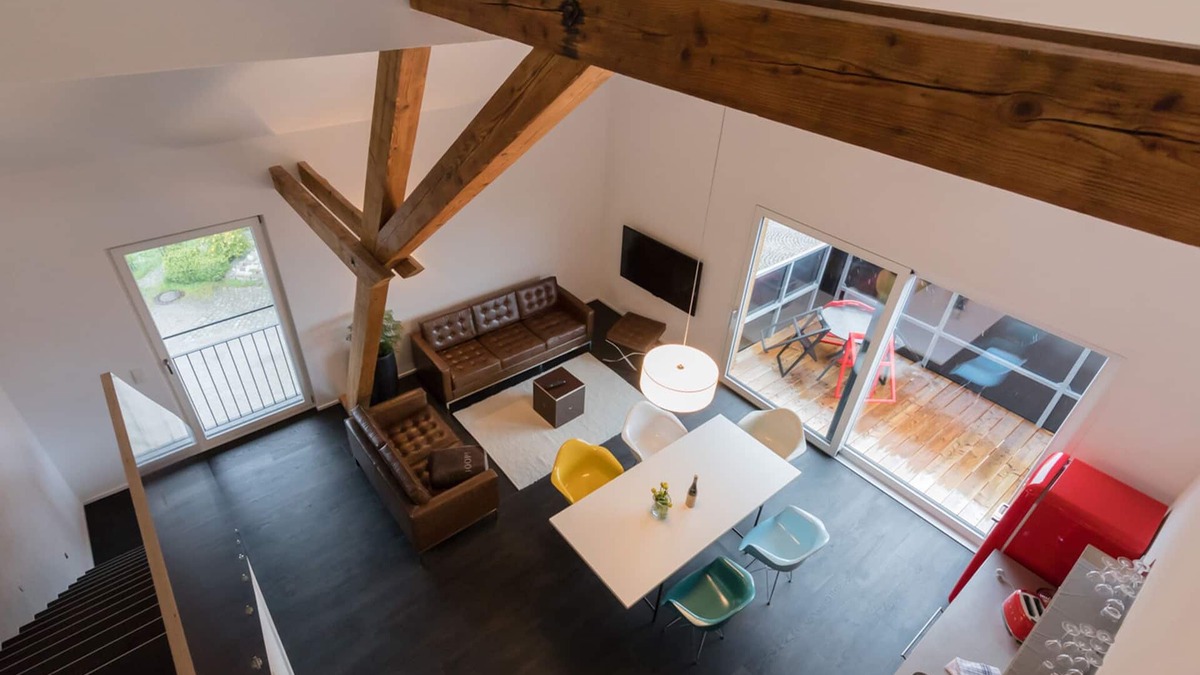 Waging am See Apartment | Suite 2, bis 4 Personen und Kleinkind, Balkon, Maisonette, 90m²
