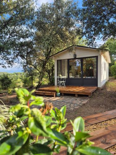 Banne Ski Chalet | Suite privée indépendante en bois- Sud Ardèche