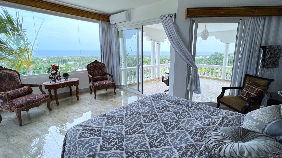 Cabrera Hotel | Suite with two pools, ocean view balcony, & walk-in shower- beach minutes away!