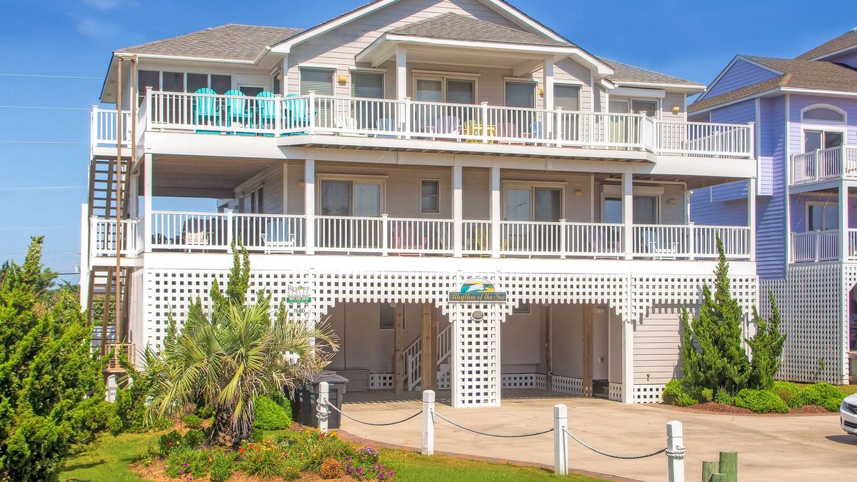 Avon House | SUMMER SAVINGS-Semi-Oceanfront w/Private Pool, Hot Tub, Game Room, + Cargo Lift