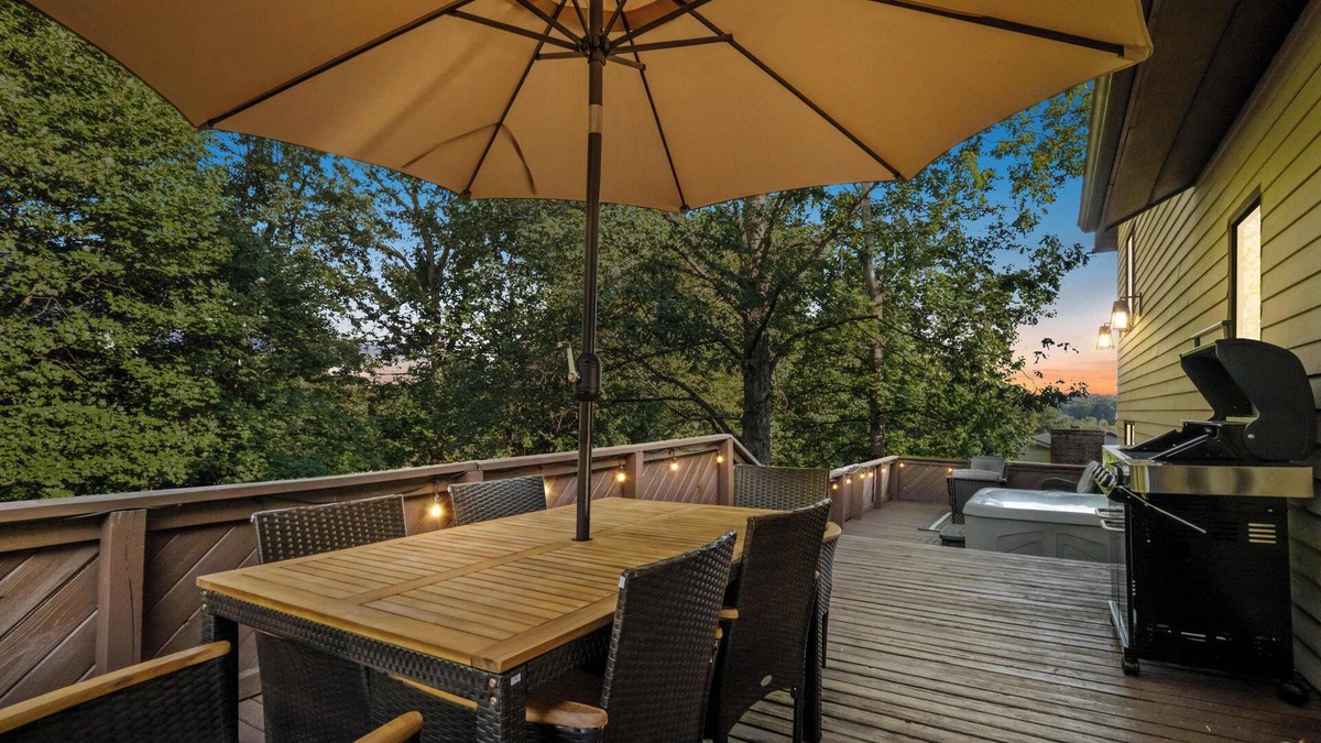 Summersville House | Summersville 3-Bedroom Retreat with Hot Tub, Game Room and Spacious Outdoor Deck