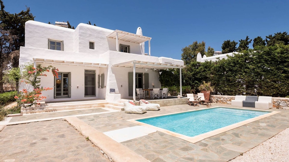Drios Villa | Sun Drop I with private pool, Drios beach, Paros