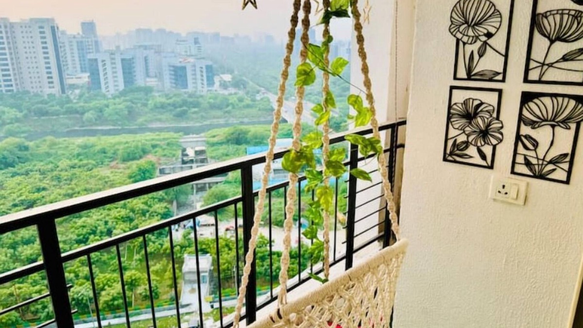 Noida Apartment | Sun-kissed Balcony Escape By Buddies Home