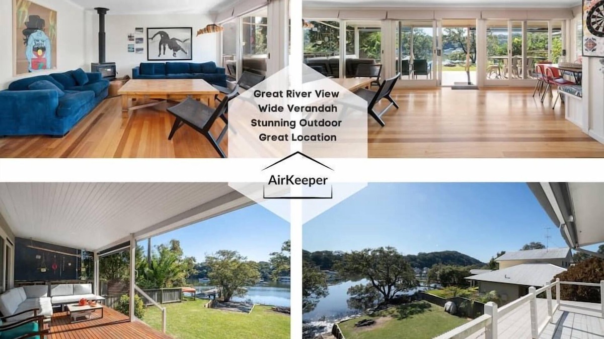 Brooklyn House | Sunlit Riverfront Escape/ Hawkesbury