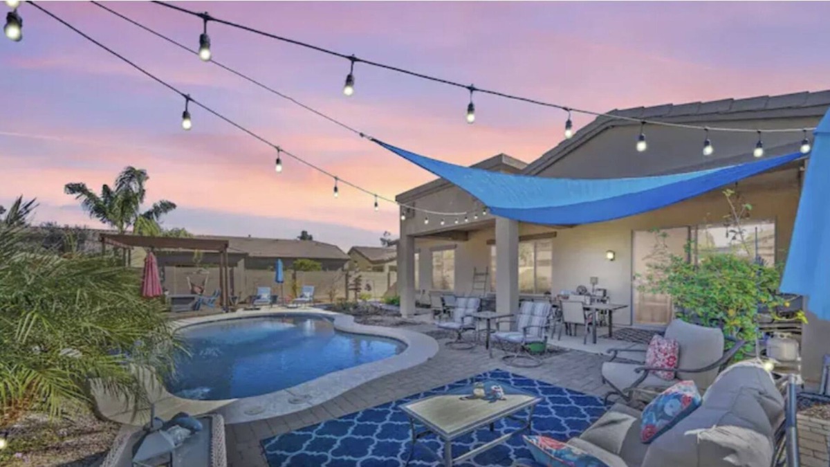 Surprise Farms House | Sunny home with private heated pool, high-speed WiFi, central AC & washer/dryer