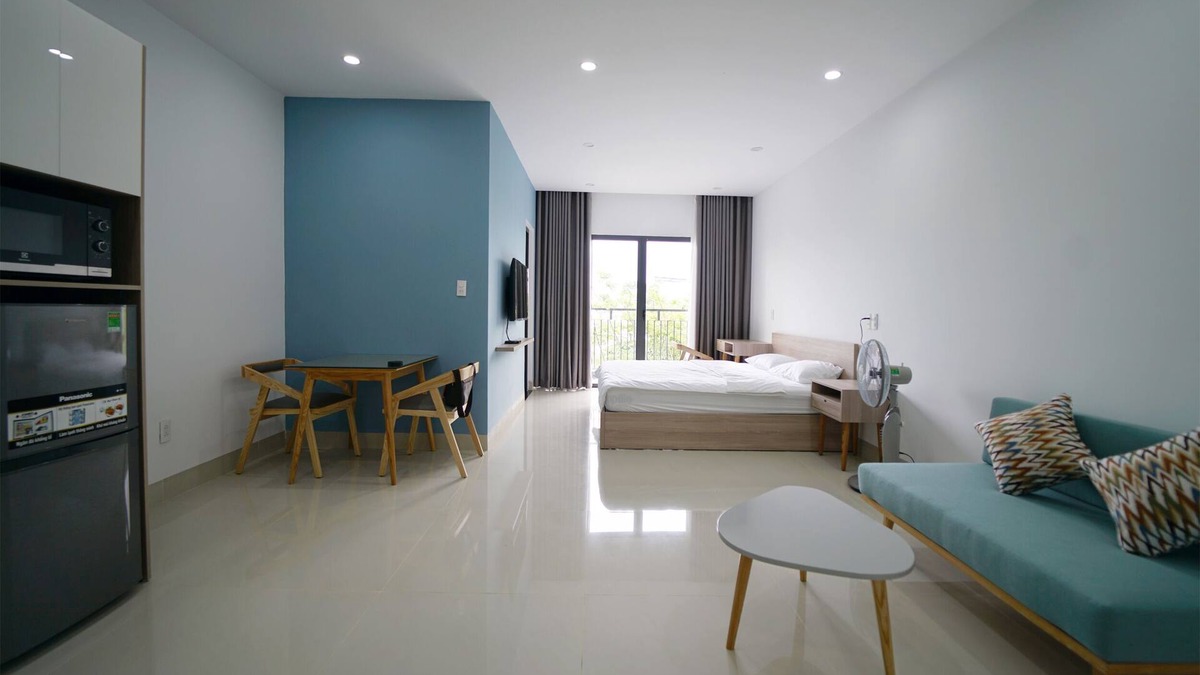 Son Tra Apartment | Sunny Studio with balcony ★ Steps to Dragon Bridge