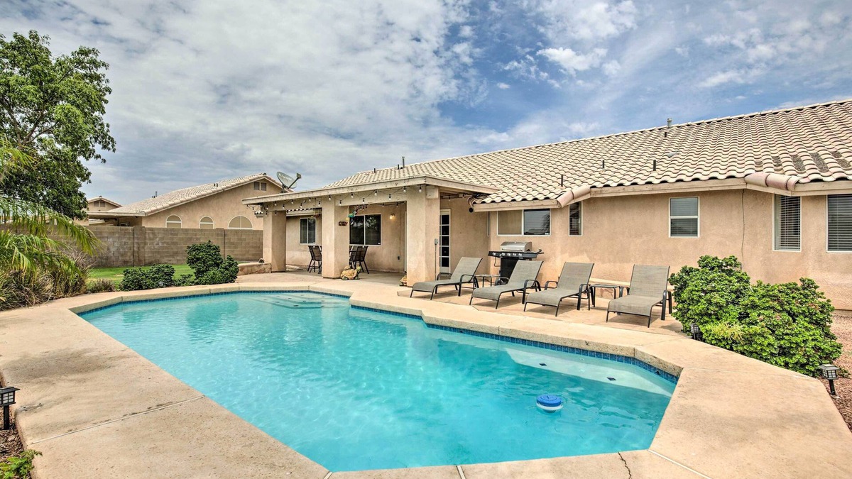 Yuma House | Sunny Yuma Retreat w/Private Pool & Grill!