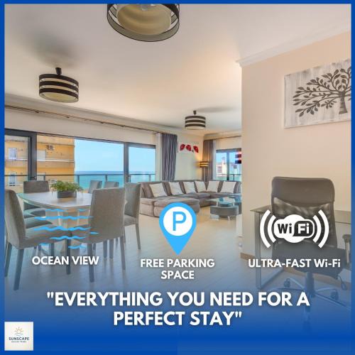 Praia da Rocha Apartment | Sunscape Rocha Prime - Oceanview - WiFi - Parking