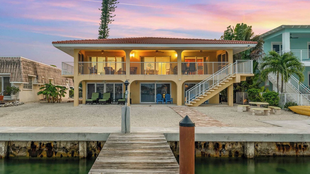 Key Colony Beach Villa | Sunset Harbor Waterfront Villa with Dock, Cabana Club