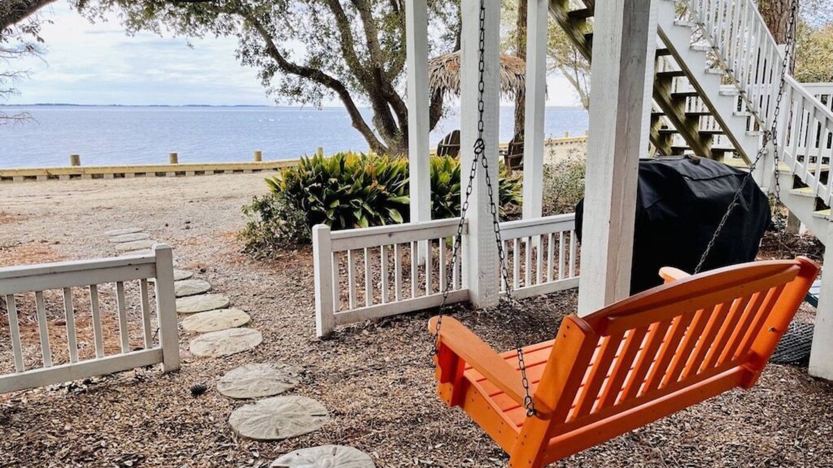 Corolla Light House | Sunset Views! Waterfront in Corolla Light. Pool, Hot Tub. Dog Friendly. Elevator