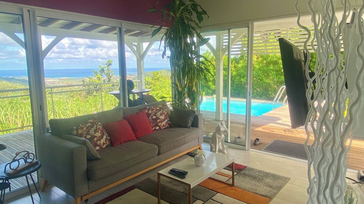 Le Vauclin House | Super panorama, enjoy an "inside-out" experience for an ideal stay.