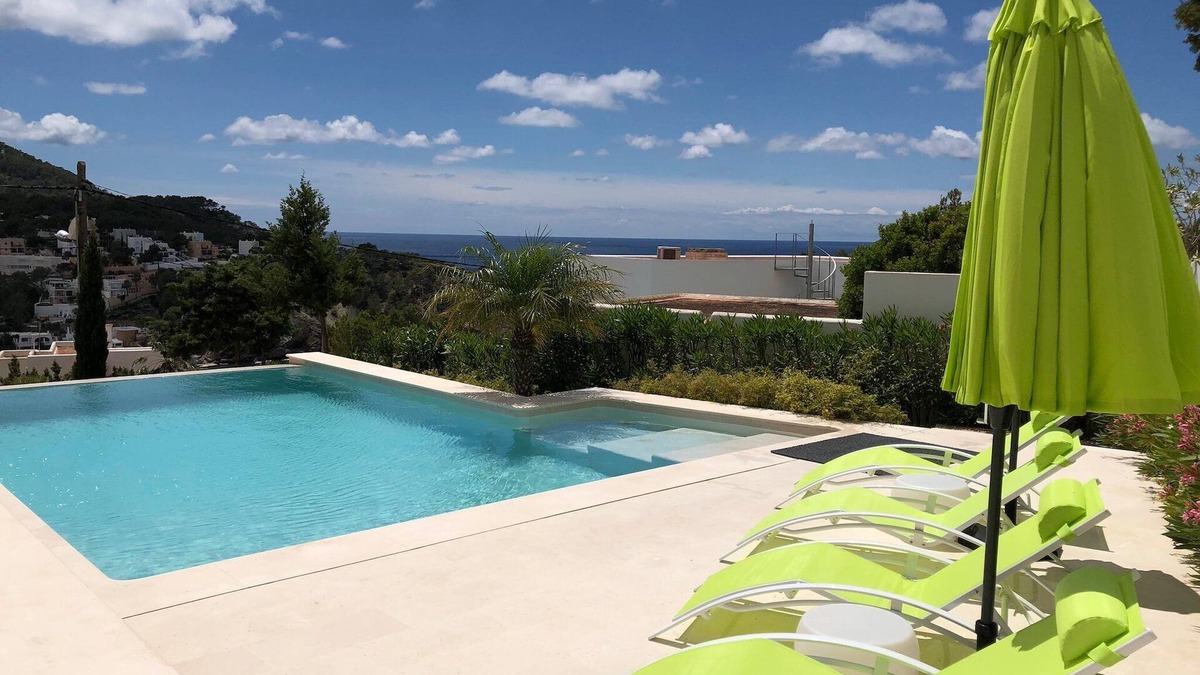 Cala Vadella Villa | Superb Ibiza Villa | Villa Klaus | 5 Bedrooms | Spacious Furnished Sun Terrace.