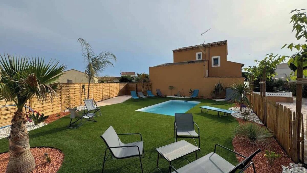 Valras-Plage House | Superbe Villa avec Piscine