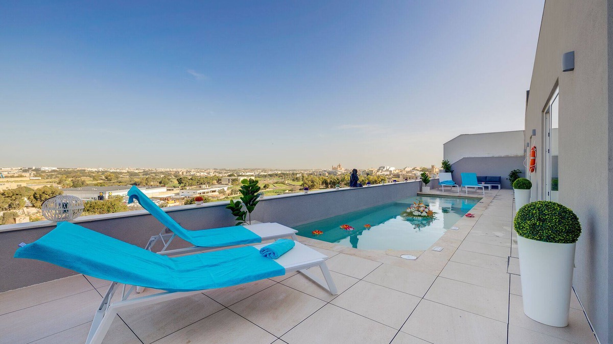 Ghaxaq Apartment | Superlative 3BR Penthouse, Private Pool and Views