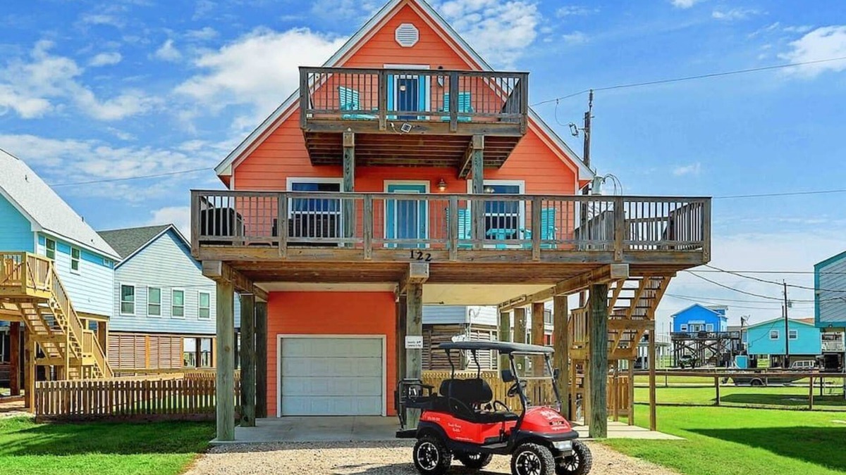 Surfside Beach House | 🌴Surfside paradise #2-amazing views, golf cart🌴