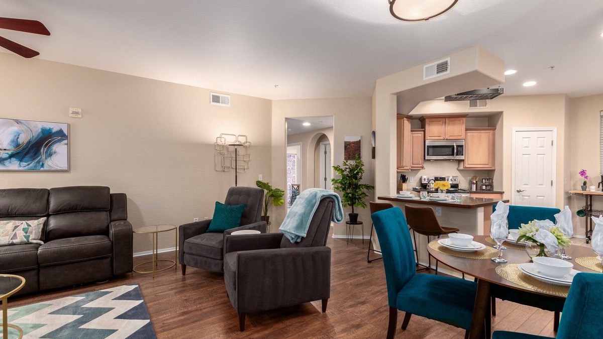 Surprise Condo | Surprise Ground Floor Condo with 2 Private Courtyards! Heated Community Pool!