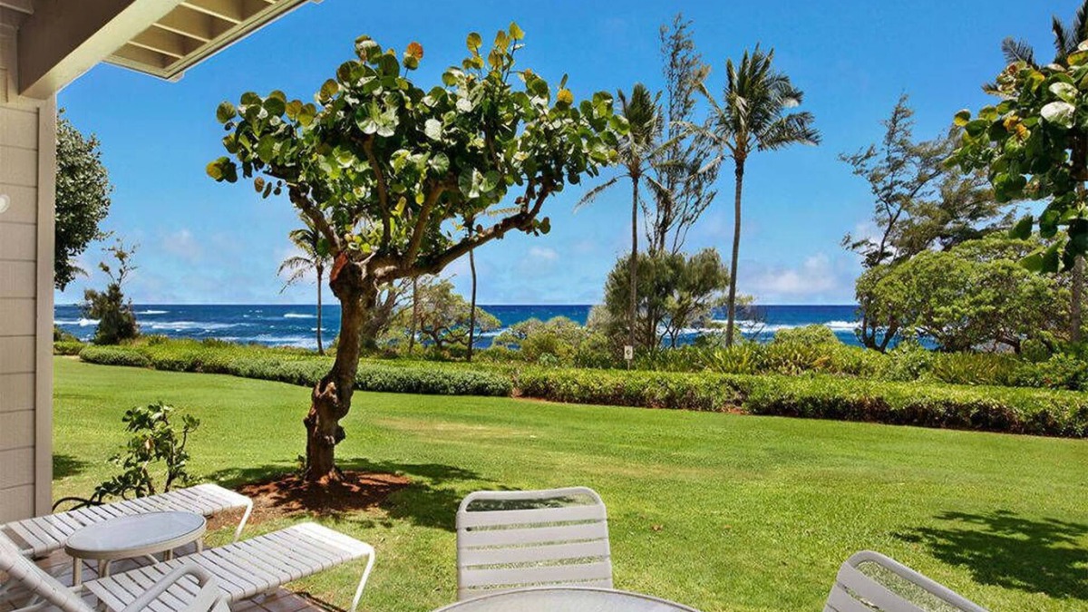 Lihue Condo | Sweet Ground Floor Suite w/WiFi, Lanai, Kitchen, Flat Screens, DVD–Kaha Lani 122