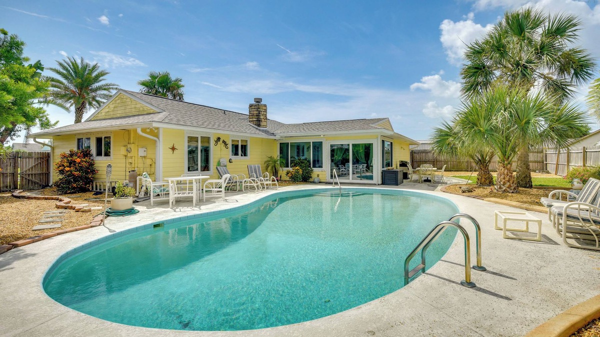 Ormond Beach House | Swim, Fish & Walk to Shore: Ormond Beach Home!