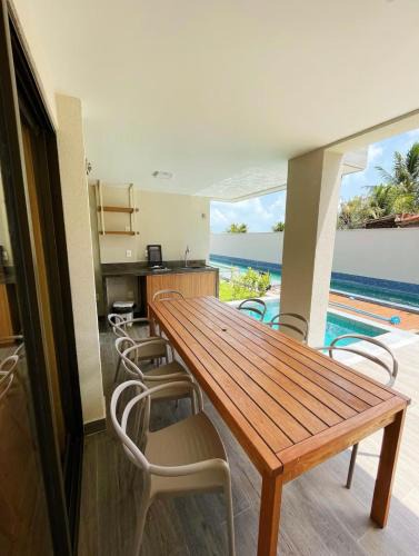 Sao Miguel de Touros Apartment | Térreo com 3 suítes beira-mar