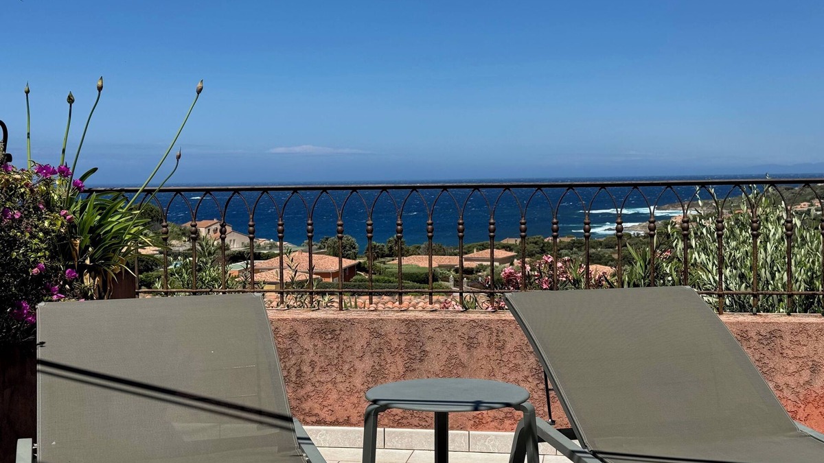 Marine de Saint Ambroggio Apartment | T2 air conditioned with terrace 40 M2 very beautiful sea view in residence with swimming pool