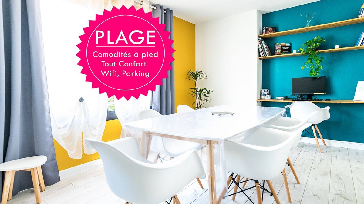 Centre-Ville Apartment | T2 Cozy 100m from the beach and all amenities