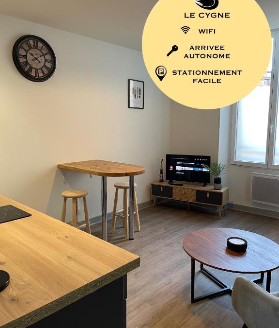 Bourges Apartment | T2 face gare SNCF Appart Hotel le Cygne 1