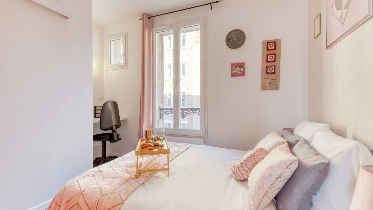 Ivry-port Apartment | T2 little pink nest