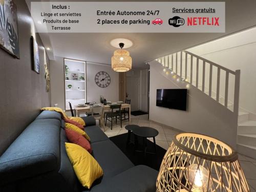 Quartier Saint-Clement - Jardin des Plantes Apartment | T3 Flat Moderne sur 2 étages Metro Parking Free Entrance autonome