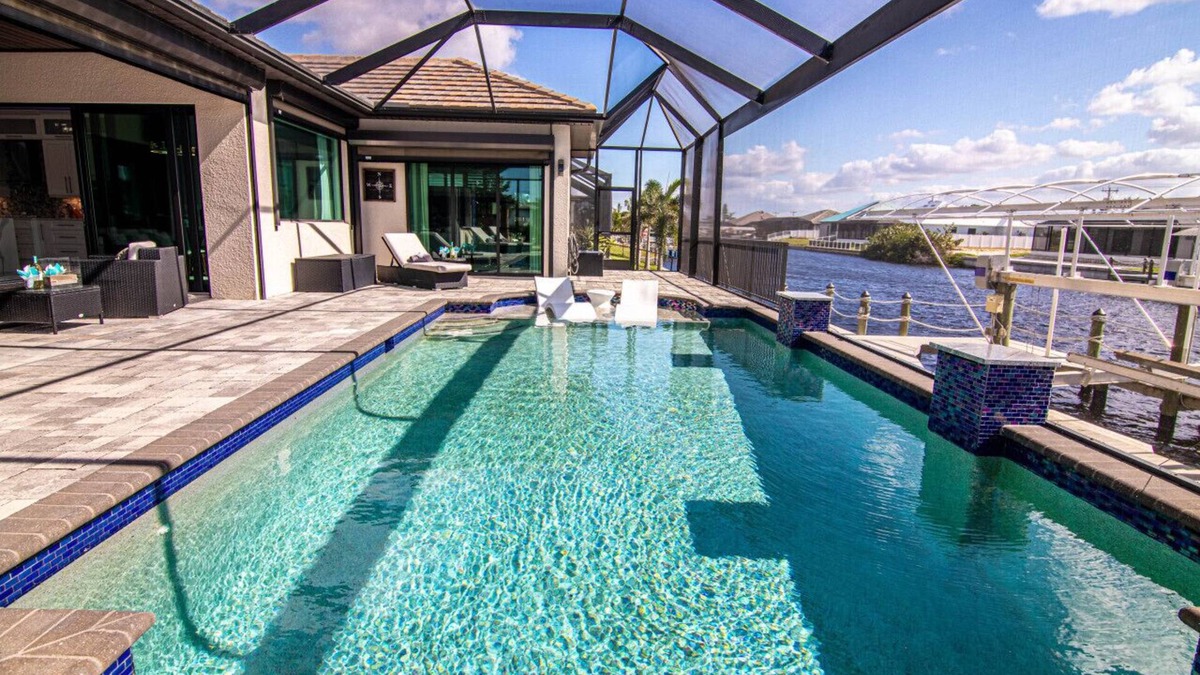 Burnt Store House | Tarpon Cove Luxury Home with Heated Pool and Gulf Access