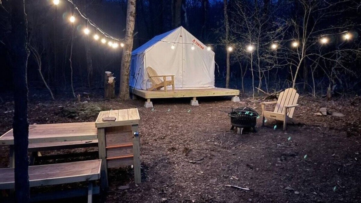 Delhi RV Rental | Tentrr Signature Site - Bramley Mountain Trail Camp