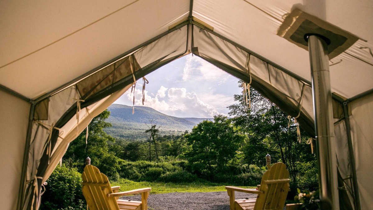 Catskill RV Rental | Tentrr Signature Site - The Old Catskill Game Farm Abandoned Zoo: Mountain View