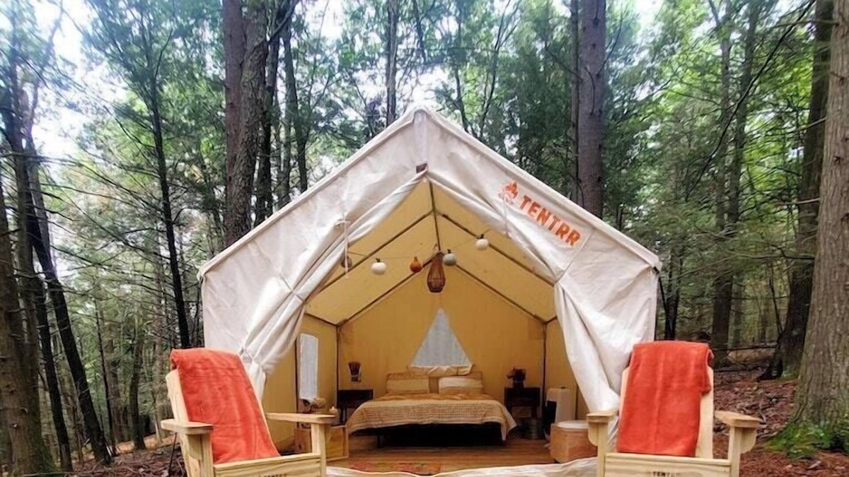 Montague RV Rental | Tentrr Signature Site - Hidden Hollow Pines