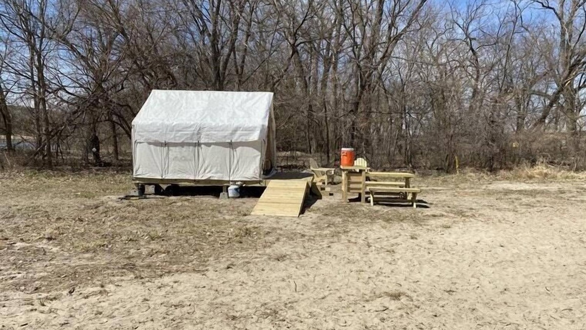 Cass County RV Rental | Tentrr State Park Site - Nebraska Louisville SRA Riverview A Single Camp