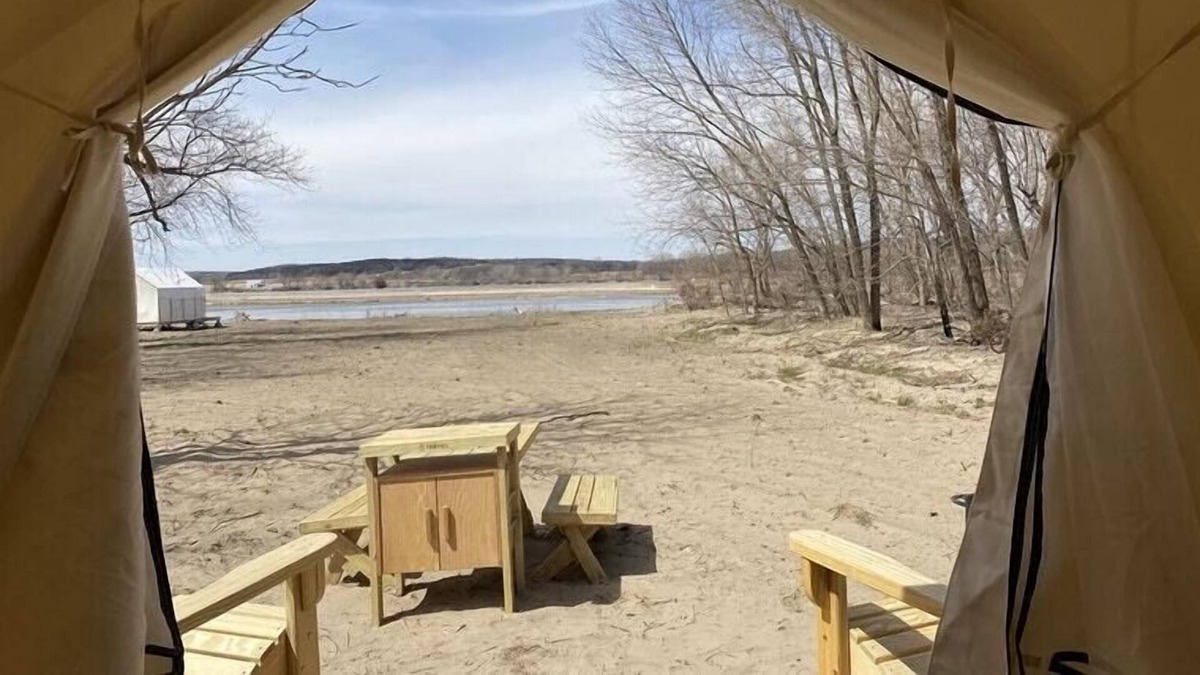 Cass County RV Rental | Tentrr State Park Site - Nebraska Louisville SRA – Riverview B – Single Camp