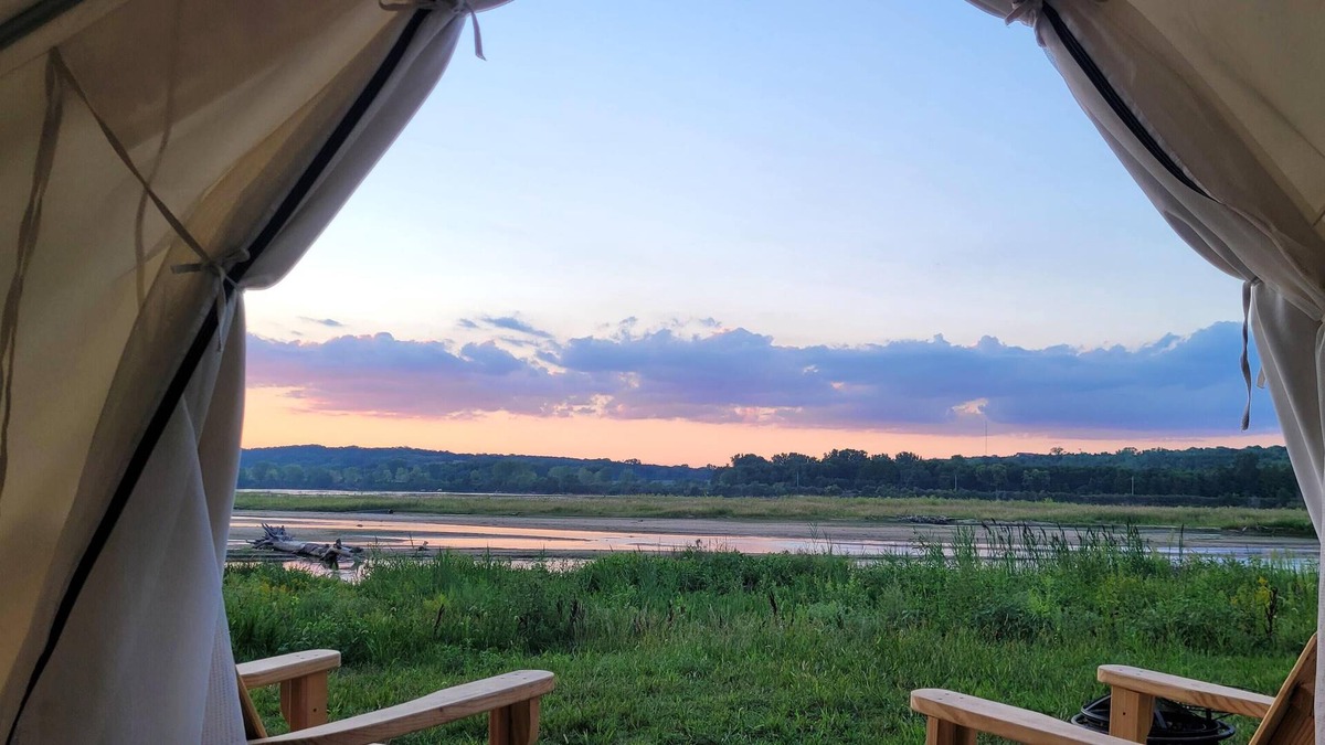 Cass County RV Rental | Tentrr State Park Site - Nebraska Louisville SRA - Riverview C - Single Camp