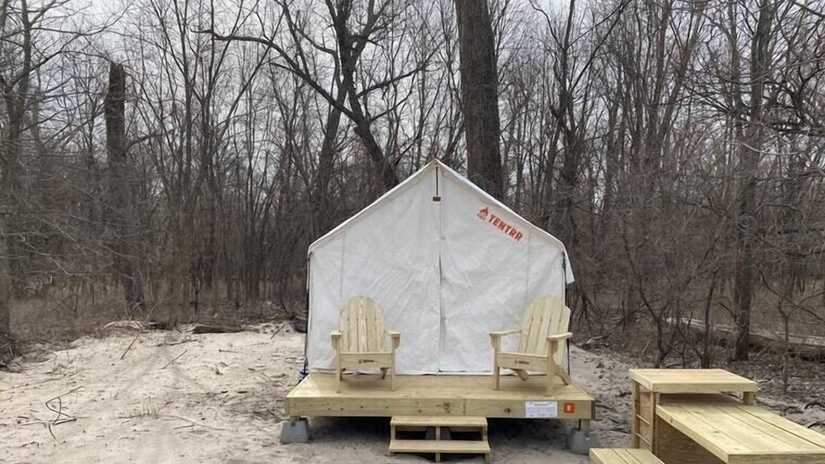 Cass County RV Rental | Tentrr State Park Site - Nebraska Louisville SRA – Cottonwood E – Single Camp