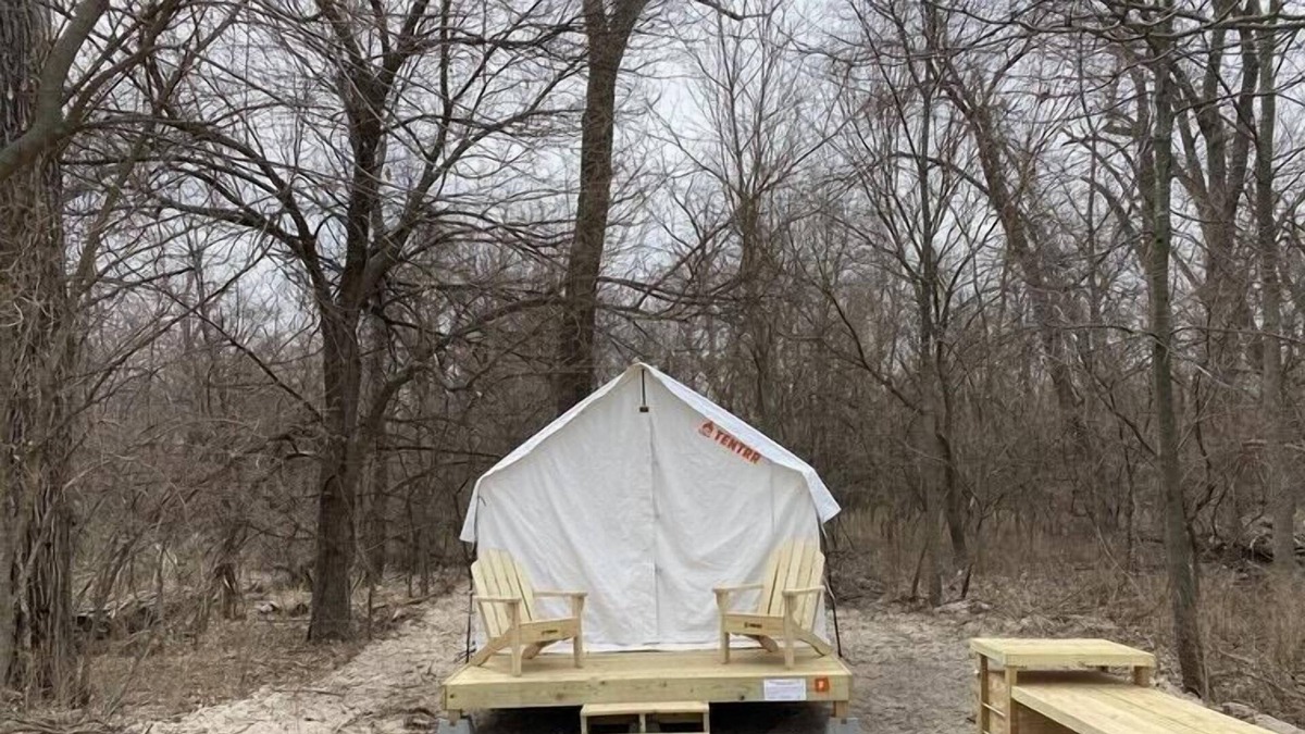 Cass County RV Rental | Tentrr State Park Site - Nebraska Louisville SRA – Cottonwood F – Single Camp