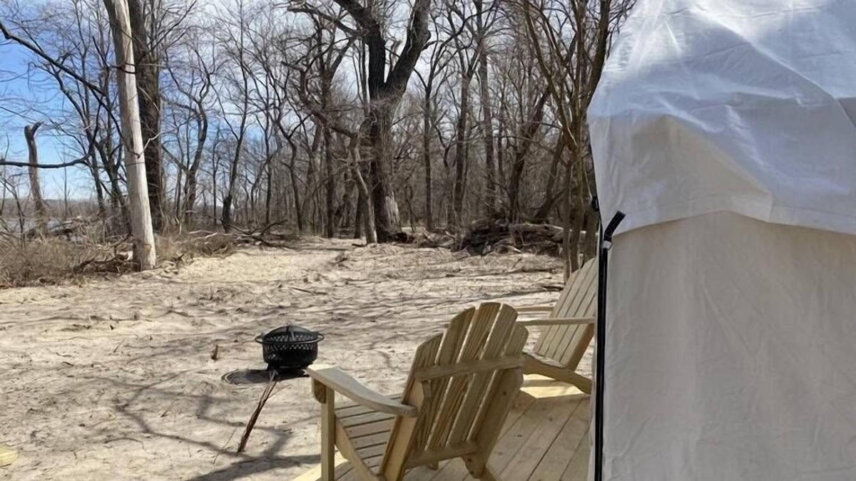 Cass County RV Rental | Tentrr State Park Site - Nebraska Louisville SRA – Cottonwood G – Single Camp