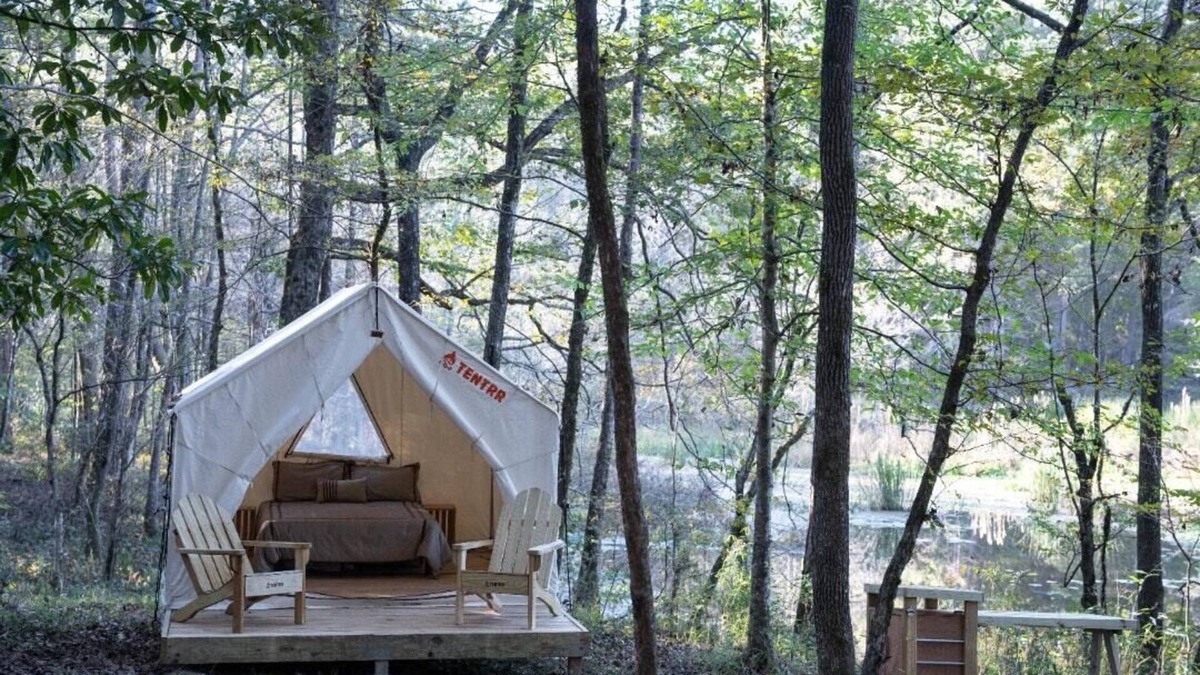McComb RV Rental | Tentrr State Park Site - Mississippi Percy Quin State Park - Southside Lakeview