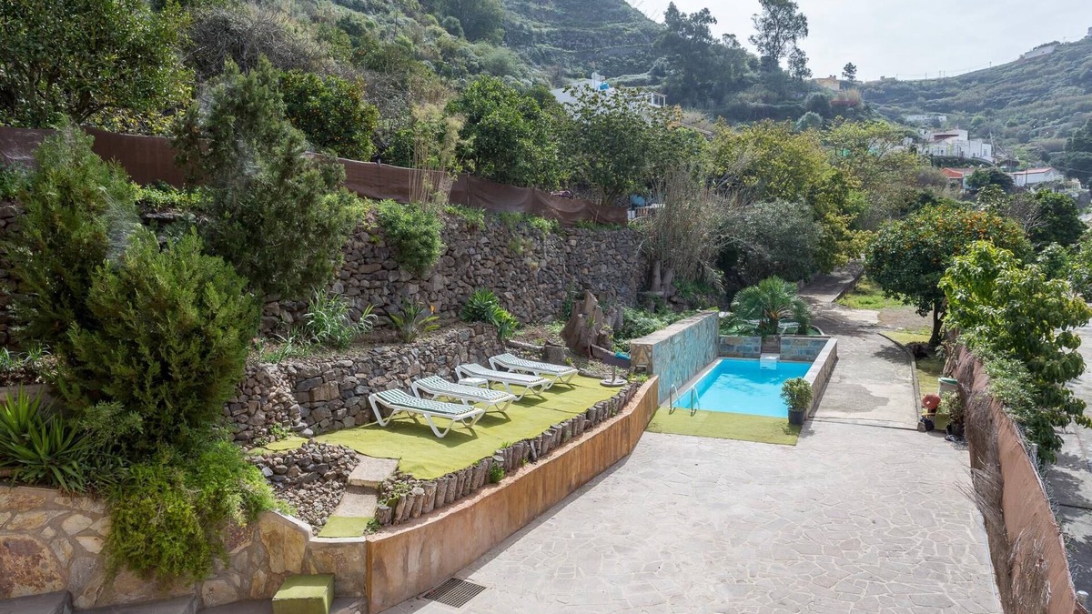 Teror Villa | Teror, Casa Besan: ideal for groups, private swimming pool