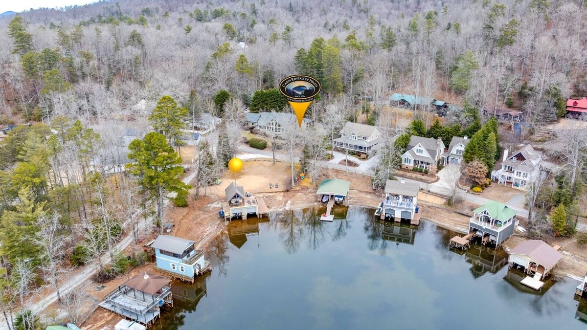 Tiger House | Terrace at Burton Bliss - with Boathouse on Lake Burton