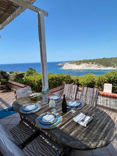 Sant'Antioco House | Terrace with dreamy sunset Cala Sapone
