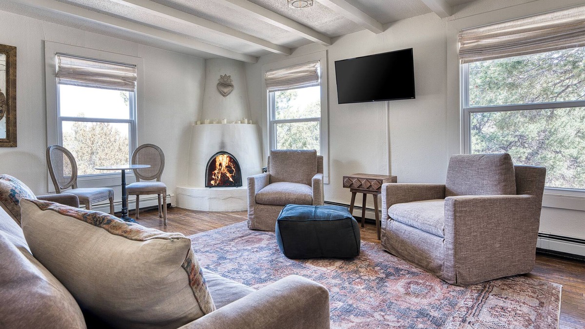 Tesuque Bed & Breakfast | Tesuque Outpost| Casita E & F| Best views Santa Fe