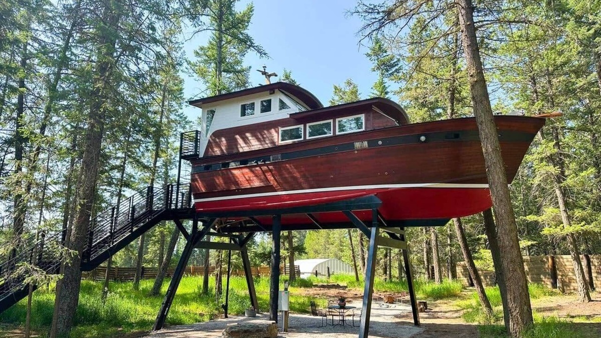 Whitefish Cabin | The Beverly Boat at Montana Treehouse Retreat