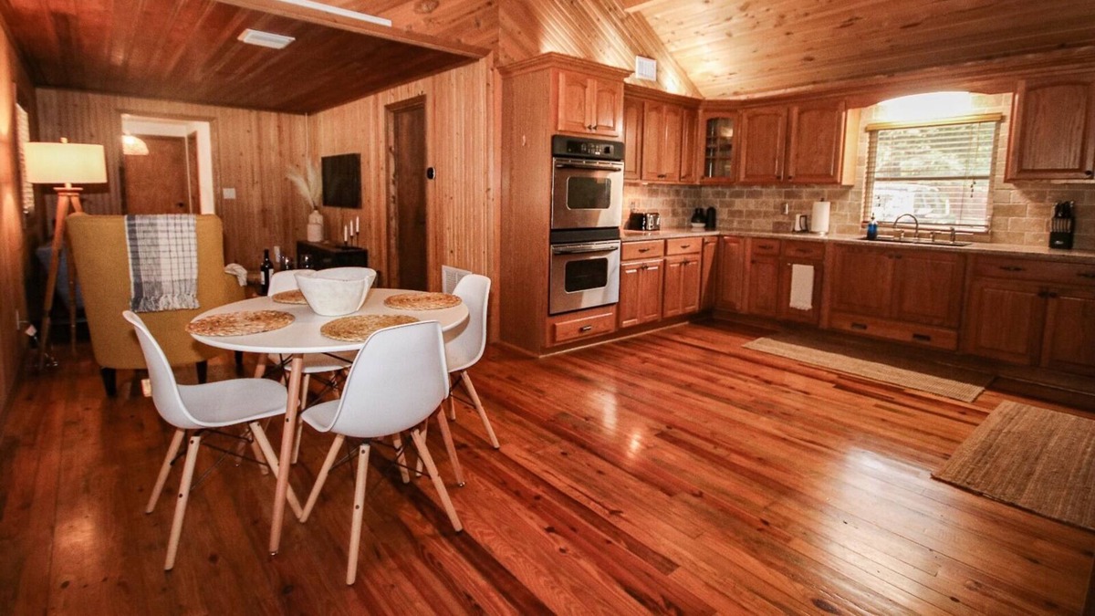 Bearss Plaza Cabin | The Cabin in The City with Outdoors Living Space