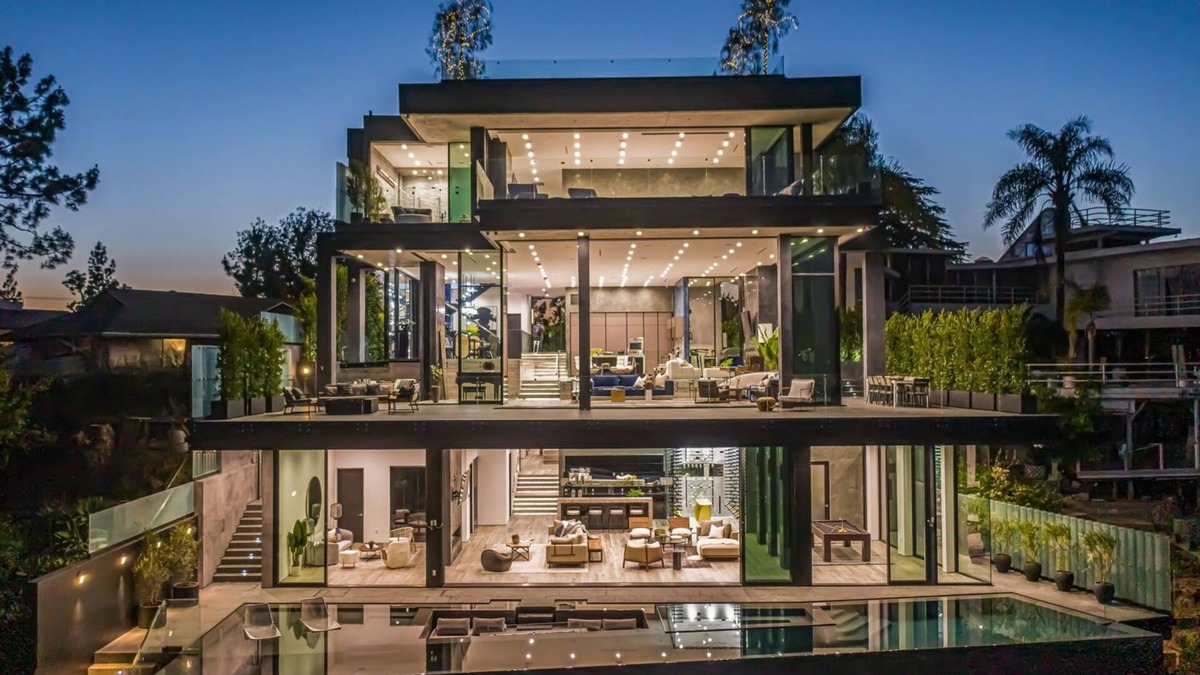 Bel Air House | The Donella Mansion: Exquisite Modern Living in Bel Air with Stunning Views