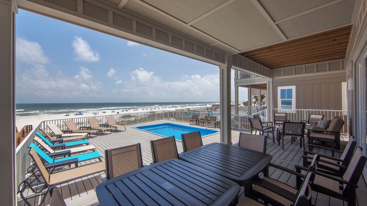 Orange Beach House | The Emerald. 12BR 14BA Luxury Beachfront Home. Elevator. Very nice. Pool. More.